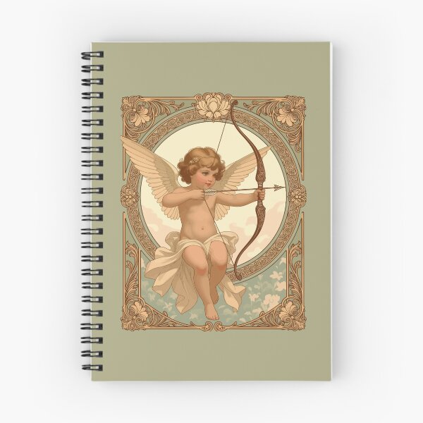 Item preview, Cute Cherubic Figure Art Nouveau Vintage Style designed and sold by taiche.