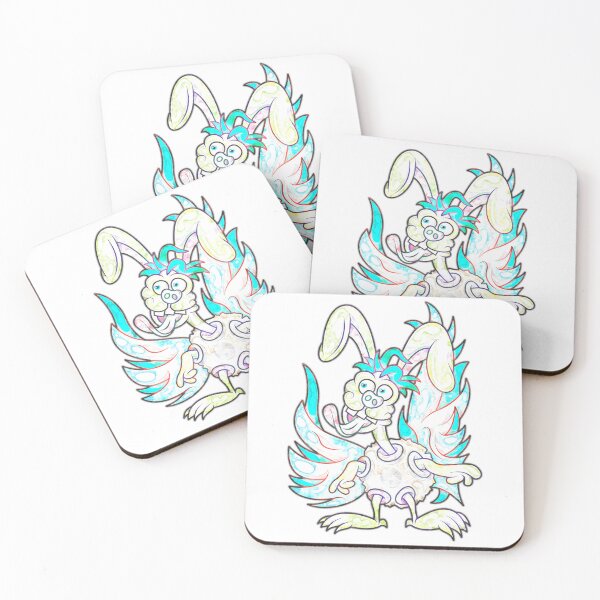 Item preview, Creature #49B - White Winged Rabbit designed and sold by liquid-print.