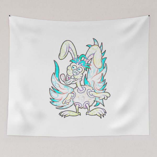 Item preview, Creature #49B - White Winged Rabbit designed and sold by liquid-print.