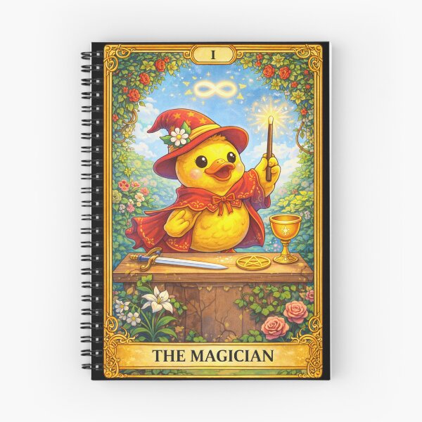 Item preview, Duckie Tarot Card: The Magician designed and sold by LizzyLooDoo Designs.