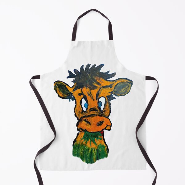 Item preview, Grumpy Cow - Expressionist Farm Animal Art designed and sold by WimziRides.