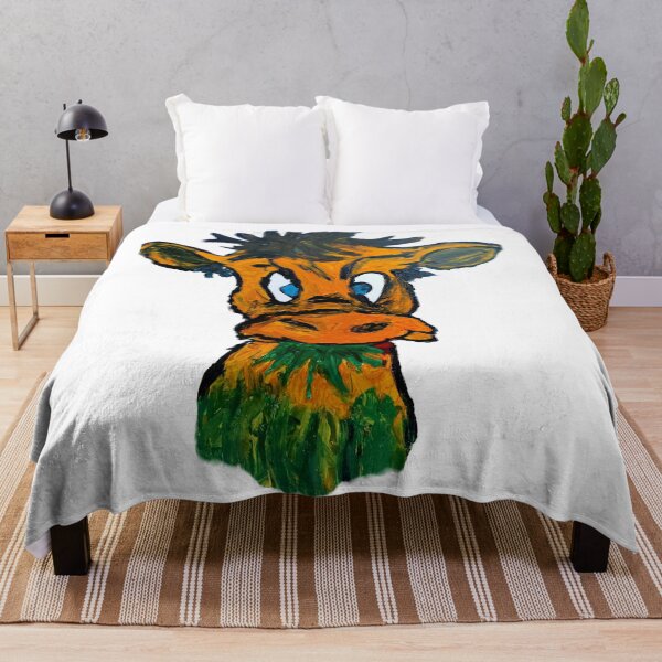 Item preview, Grumpy Cow - Expressionist Farm Animal Art designed and sold by BeyondInkwell.