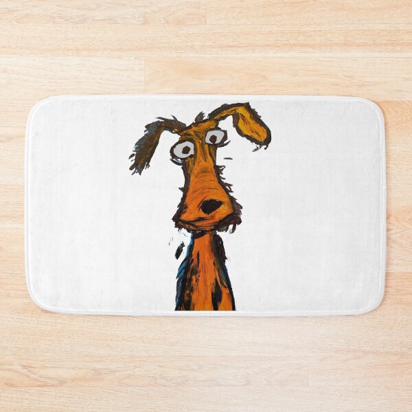 Item preview, Long-Necked Scruffy Dog - Whimsical Brown Hound designed and sold by WimziRides.
