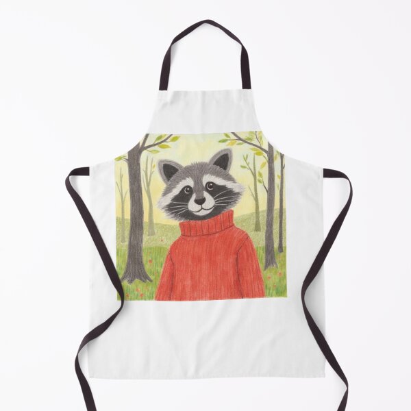 Item preview, racoon in the woods watercolor designed and sold by cloudzer0000.
