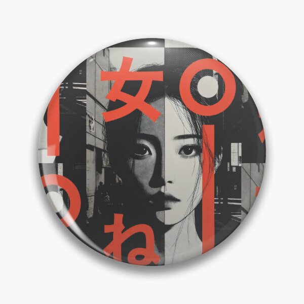 Item preview, Dual Contrast Japanese Portrait - Modern Pop Art Girl designed and sold by SplashTastic.