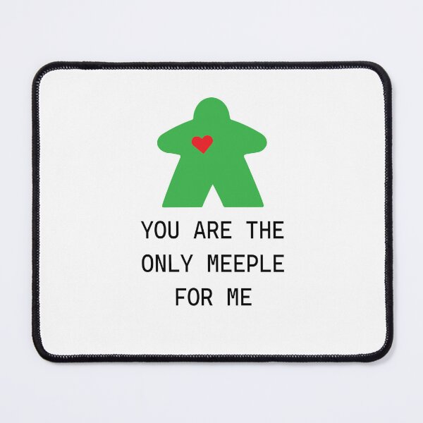 Item preview, Green Romantic Board Game Meeple designed and sold by Zab Butler Design.