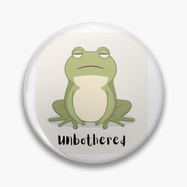 Item preview, Unbothered Frog Minimal Illustration designed and sold by CreatedbyKandJ.