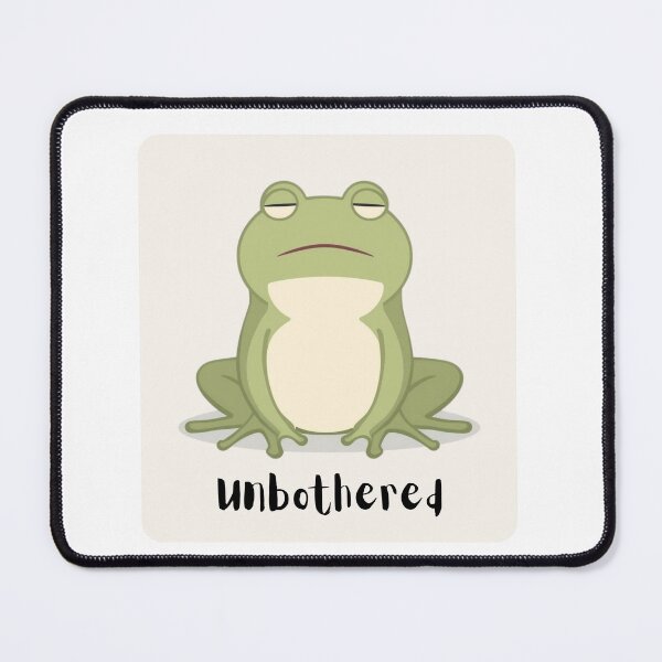 Item preview, Unbothered Frog Minimal Illustration designed and sold by CreatedbyKandJ.