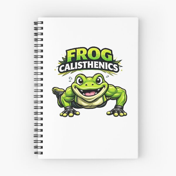 Item preview, Funny Frog Calisthenics Workout Gym Character designed and sold by PaulixArt.
