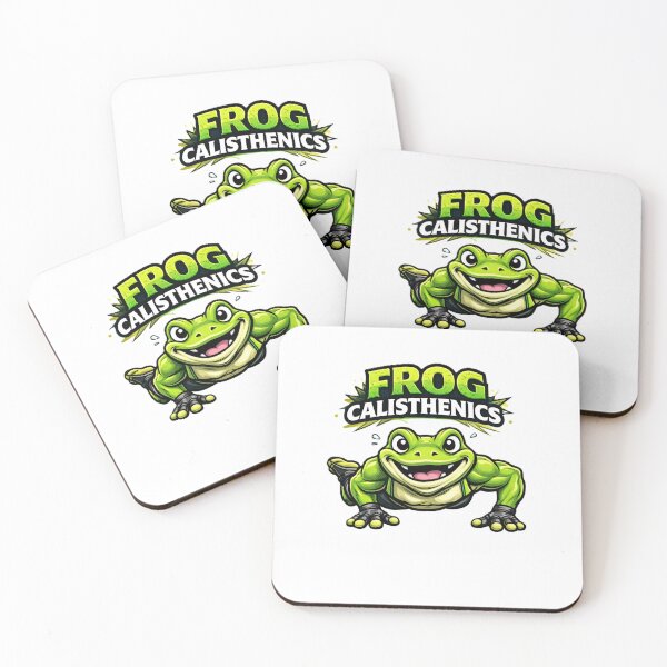 Item preview, Funny Frog Calisthenics Workout Gym Character designed and sold by PaulixArt.