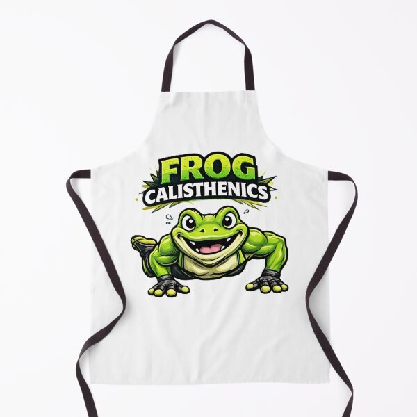 Item preview, Funny Frog Calisthenics Workout Gym Character designed and sold by PaulixArt.