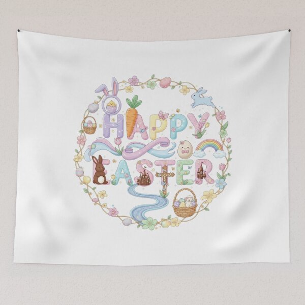 Item preview, HAPPY EASTER designed and sold by likbatonboot.