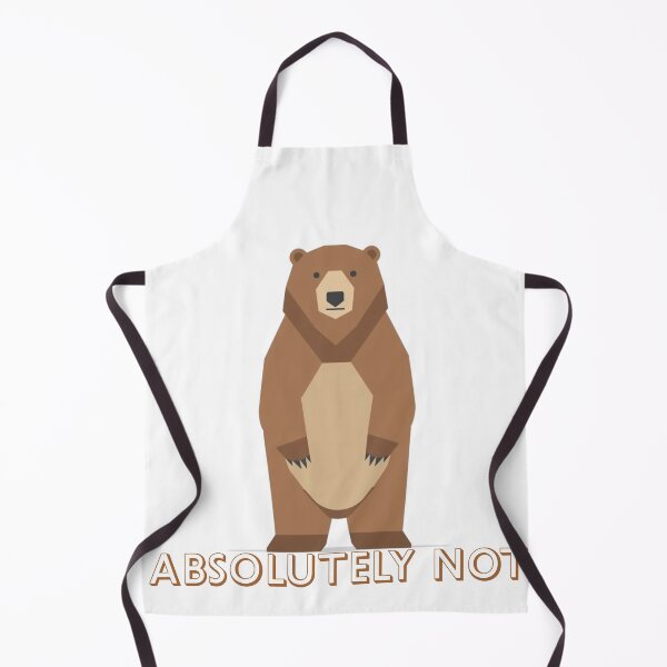 Item preview, Absolutely Not Bear Minimal Illustration designed and sold by CreatedbyKandJ.