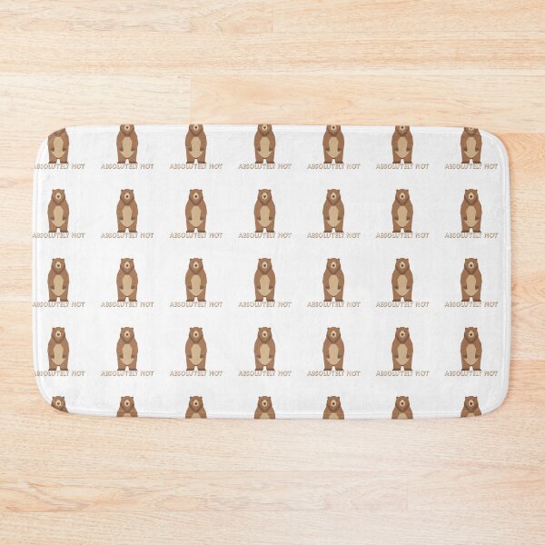 Item preview, Absolutely Not Bear Minimal Illustration designed and sold by CreatedbyKandJ.