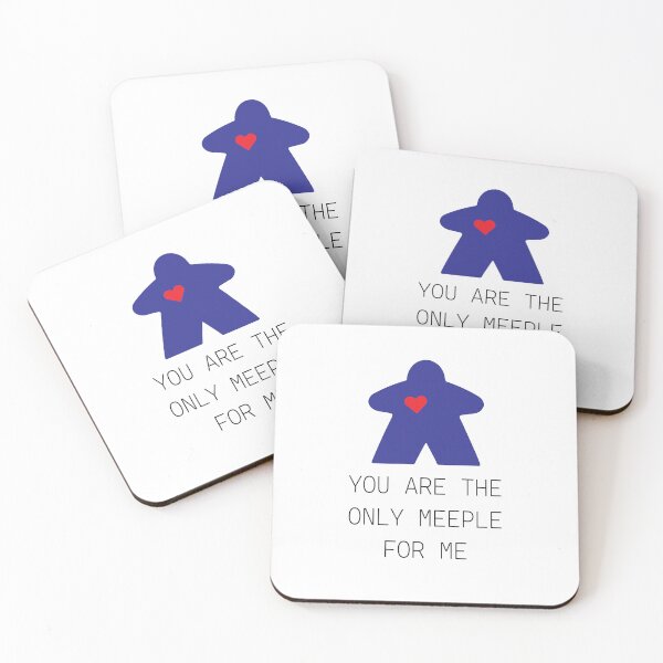 Item preview, Blue Romantic Board Game Meeple designed and sold by Zab Butler Design.