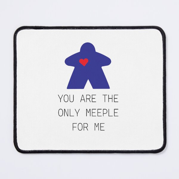 Item preview, Blue Romantic Board Game Meeple designed and sold by Zab Butler Design.