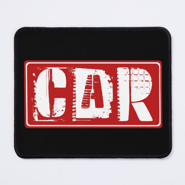 Item preview, CAR Typography Grunge Red Stamp Design designed and sold by CozyPrint-CP.