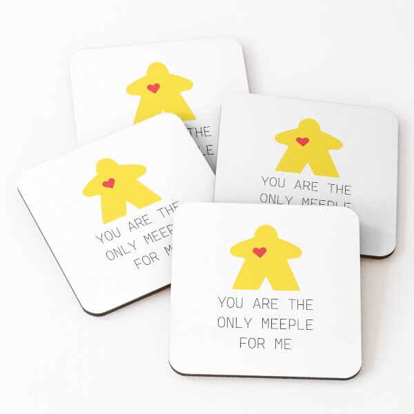 Item preview, Yellow Romantic Board Game Meeple designed and sold by Zab Butler Design.