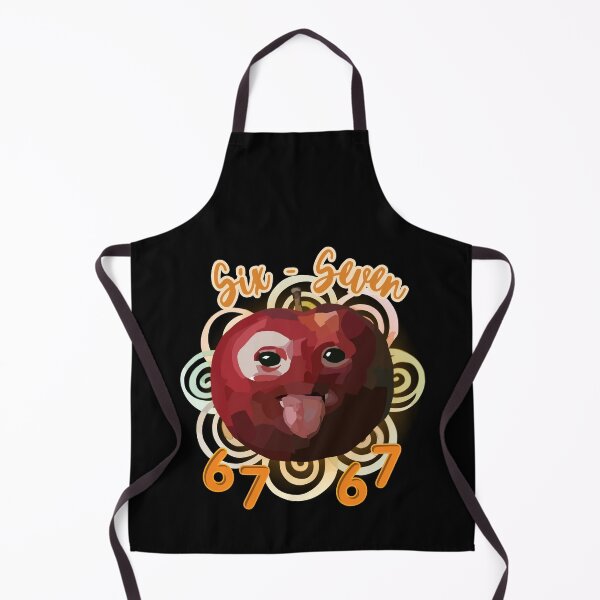 Item preview, Six Seven Funny Apple Meme Illustration designed and sold by UUniqueIImprint.