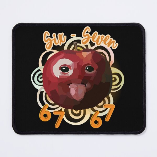 Item preview, Six Seven Funny Apple Meme Illustration designed and sold by UUniqueIImprint.