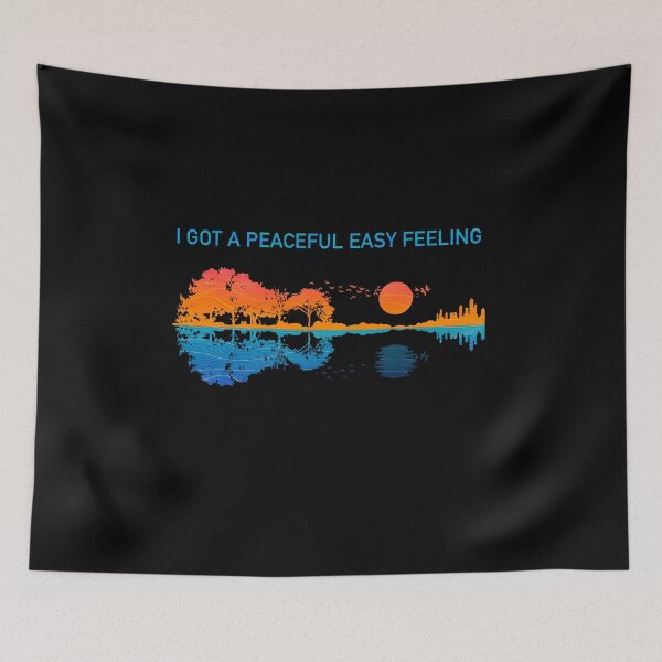 Item preview, Guitar Art Peaceful Easy Feeling Sunset Landscape designed and sold by Uncer59.