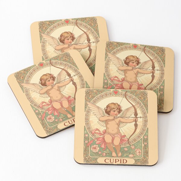 Item preview, Cupid Cherubic Figure With A Garland and Florals designed and sold by taiche.