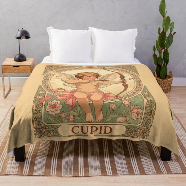 Item preview, Cupid Cherubic Figure With A Garland and Florals designed and sold by taiche.