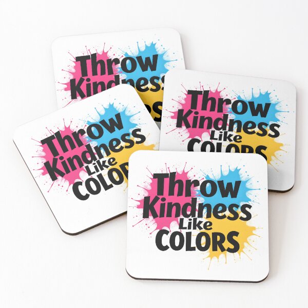Item preview, Throw Kindness Like Colors – Vibrant Inspirational Quote Design with Color Splash Art designed and sold by Nene's design.