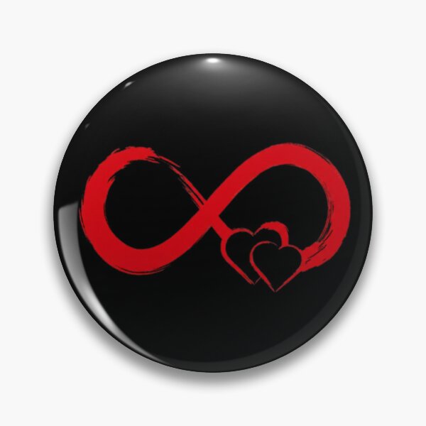 Item preview, Infinity Love – Symbole Infini avec Cœurs Rouges designed and sold by Wawan35200.