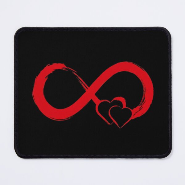 Item preview, Infinity Love – Symbole Infini avec Cœurs Rouges designed and sold by Wawan35200.
