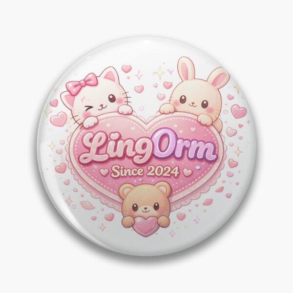 Item preview, LingOrm Since 2024 Kawaii Plush Mascots – Cute Thai GL Fandom Heart designed and sold by Item Geeks.