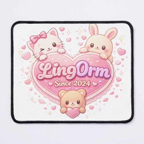 Item preview, LingOrm Since 2024 Kawaii Plush Mascots – Cute Thai GL Fandom Heart designed and sold by Item Geeks.
