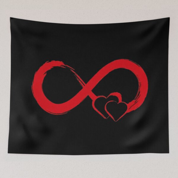 Item preview, Infinity Love – Symbole Infini avec Cœurs Rouges designed and sold by Wawan35200.