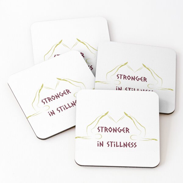Item preview, Stronger in Stillness Yoga Meditation Art designed and sold by Adappai.