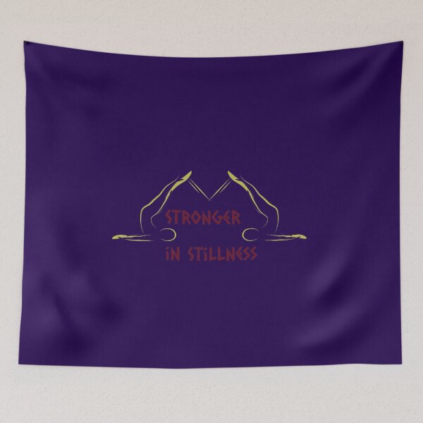 Item preview, Stronger in Stillness Yoga Meditation Art designed and sold by Adappai.