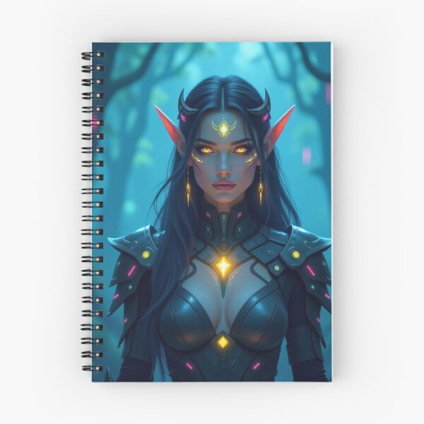 Item preview, Cyber Elf in Neon Forest – Futuristic Grace meets glowing Nature & digital Magic designed and sold by FotoworldEdel.