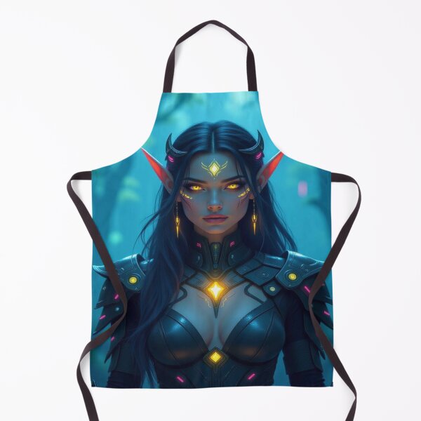 Item preview, Cyber Elf in Neon Forest – Futuristic Grace meets glowing Nature & digital Magic designed and sold by FotoworldEdel.