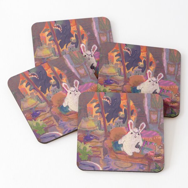 Item preview, A rabbit pretending to be happy, leaving all its problems to solve themselves. designed and sold by guilhernunes.