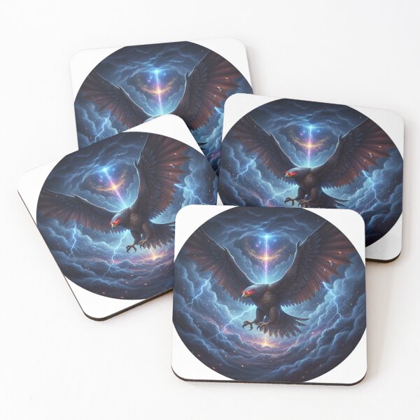 Item preview, Dragon Eagle Soaring Across the Rift – Dark Fantasy Wildlife designed and sold by NeoTeeFusion.