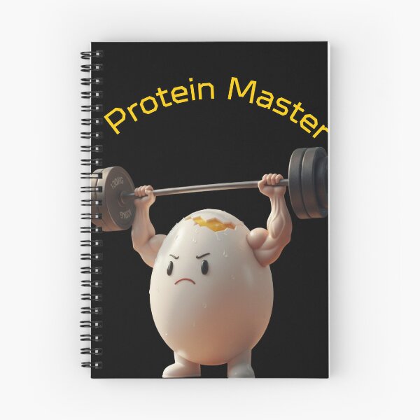 Item preview, Protein Master Muscular Egg Gym Illustration designed and sold by MikesLab.