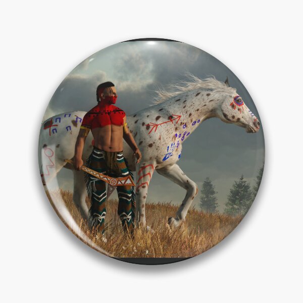 Item preview, Appaloosa War Horse and Warrior with War Paint designed and sold by Daniel Eskridge.