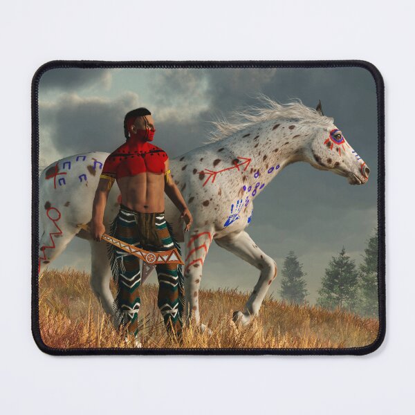 Item preview, Appaloosa War Horse and Warrior with War Paint designed and sold by Daniel Eskridge.
