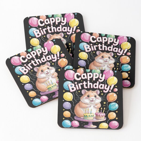 Item preview, Capybara Cappy Birthday designed and sold by MarryIsMonth.
