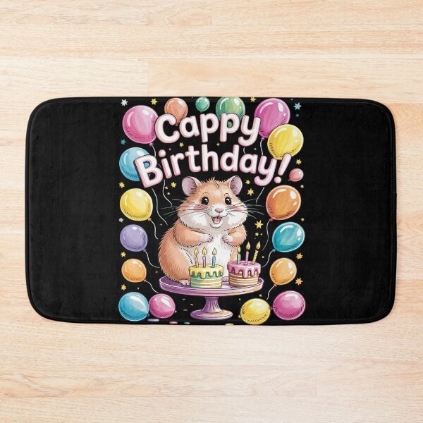 Item preview, Capybara Cappy Birthday designed and sold by MarryIsMonth.