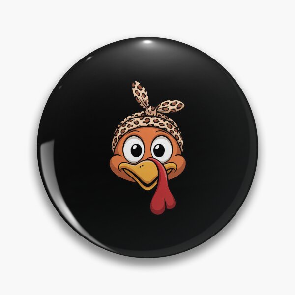 Item preview, Turkey Face Leopard Headband Womens Thanksgiving Pilgrim designed and sold by AquaKiev.