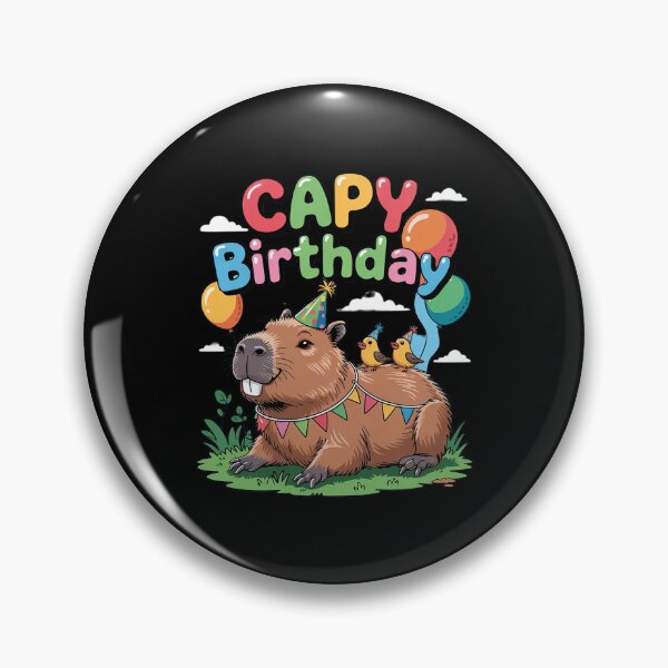 Item preview, Capybara Capy Birthday Pun Happy Birthday designed and sold by FadeOfThrone.