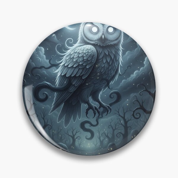 Item preview, Phantom Owl of the Shadow Realm – Dark Fantasy Wildlife designed and sold by NeoTeeFusion.