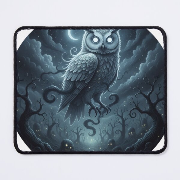 Item preview, Phantom Owl of the Shadow Realm – Dark Fantasy Wildlife designed and sold by NeoTeeFusion.