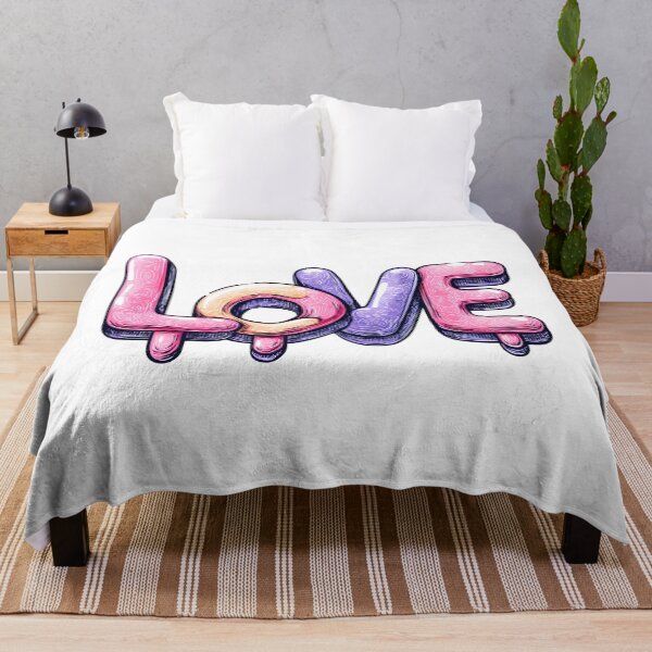 Item preview, Dripping Bubble LOVE Saint Valentine's Day - Glossy Pink Purple Swirl Typography Art Print designed and sold by DesignArtist.ia.