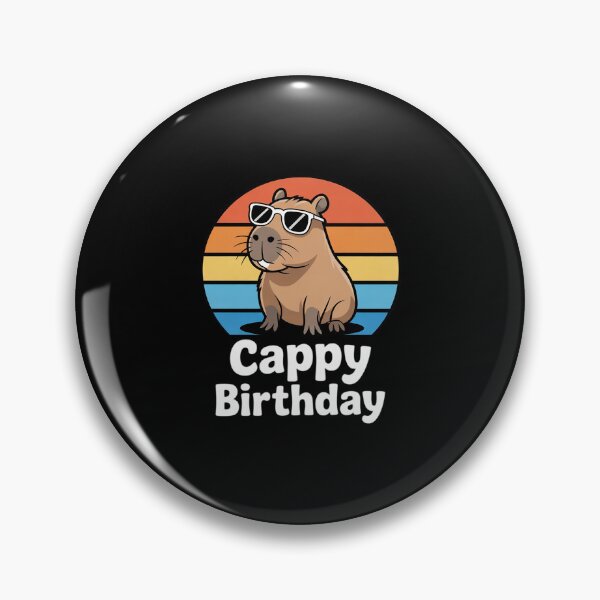 Item preview, Capybara Happy Birthday  Cappy Birthday  designed and sold by FadeOfThrone.